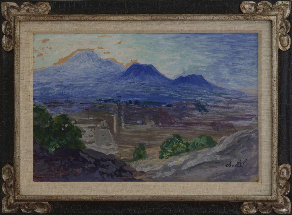 Dr. Atl (Gerardo Murillo) Paisaje con Montañas (Valle de México), Ca. 1928