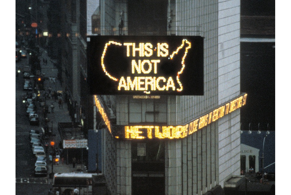Alfredo Jaar This is Not America, 1987